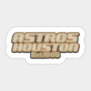 Houston Astros / Old Style Vintage Sticker